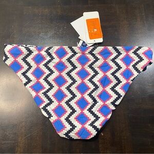 Splendid Astoria Reversible Bikini Bottom Women Size XS White Black Purple New